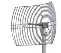 24 dBi parabolic grid antenna, 2.4 GHz